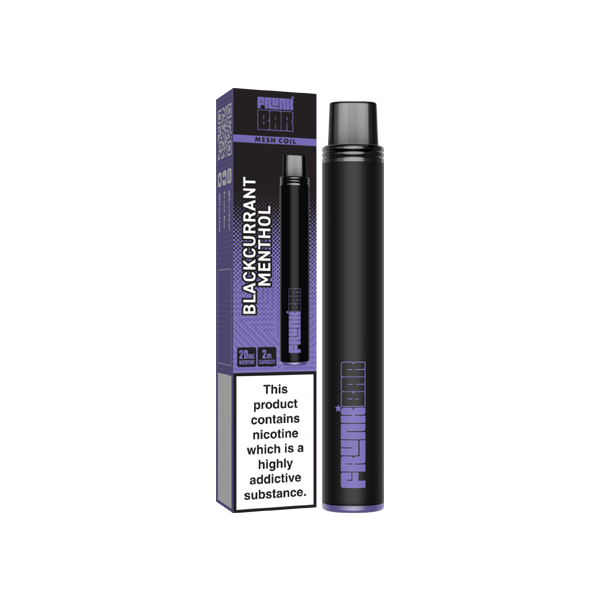 20mg Frunk Bar Mesh Disposable Vape Device 600 Puffs - Flavour: Strawberry Nana