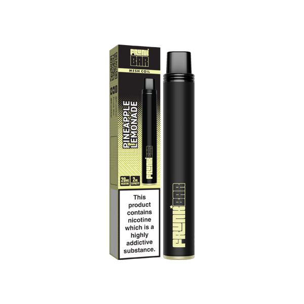 20mg Frunk Bar Mesh Disposable Vape Device 600 Puffs - Flavour: Strawberry Nana