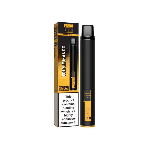 20mg Frunk Bar Mesh Disposable Vape Device 600 Puffs - Flavour: Strawberry Nana