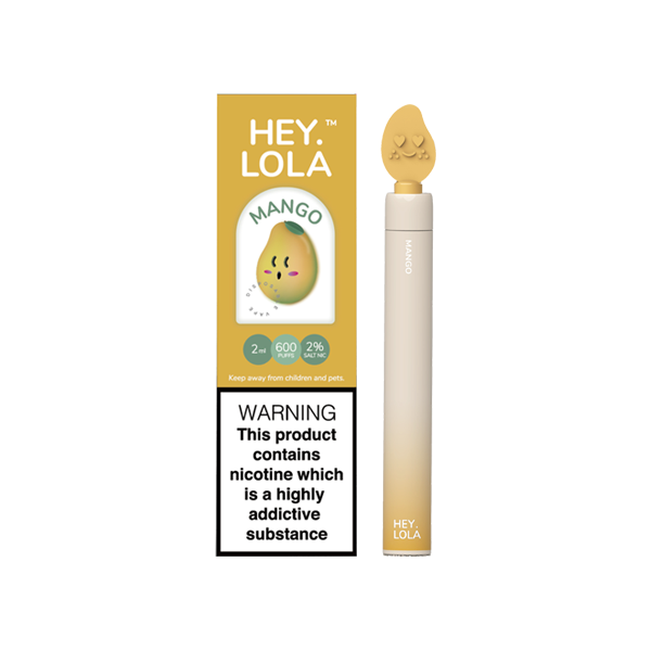 20mg Hey Lola Disposable Vape Device 600 Puffs - Flavour: Mint