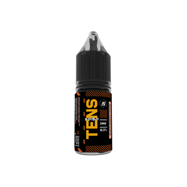 6mg Tens 50/50 10ml (50VG/50PG) - Pack Of 10 - Flavour: Strawberry