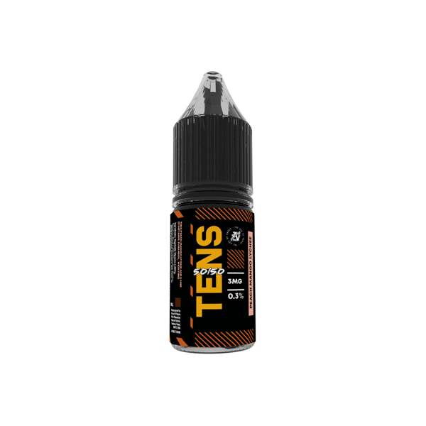 6mg Tens 50/50 10ml (50VG/50PG) - Pack Of 10 - Flavour: Rhubarb Crumble
