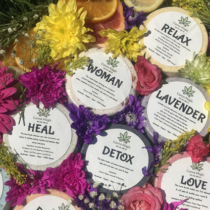 Canna Magic Handmade 100mg CBD Bath Bombs - Flavour: Love