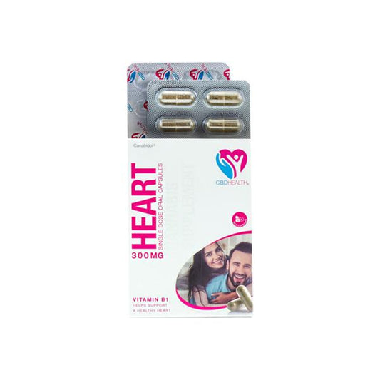 Canabidol 300mg CBD Oral Capsules 30 Caps - Heart - SilverbackCBD