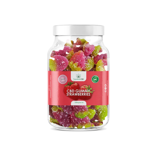 Supreme CBD 1600mg Broad Spectrum CBD Gummies - Gummy: Strawberries