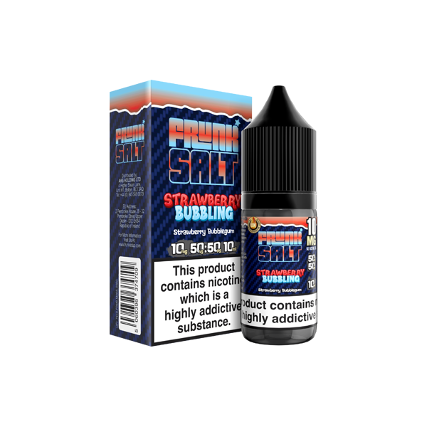 10mg Frunk Salts 10ml Nic Salts (50VG-50PG) - Flavour: Double Bubble