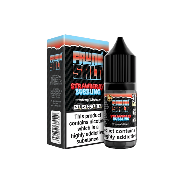 20mg Frunk Salts 10ml Nic Salts (50VG-50PG) - Flavour: Strawberry Bubbling