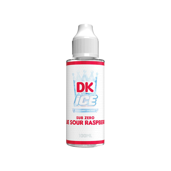 DK Ice 100ml Shortfill 0mg (70VG/30PG) - Flavour: Sub Zero Blue Sour Raspberry