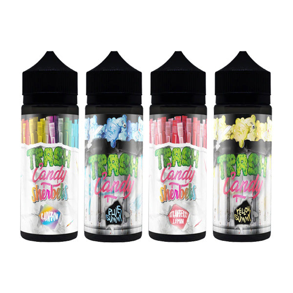 Trash Candy 100ml Shortfill 0mg (80VG-20PG) - Flavour: Strawberry Lemon Sherbet