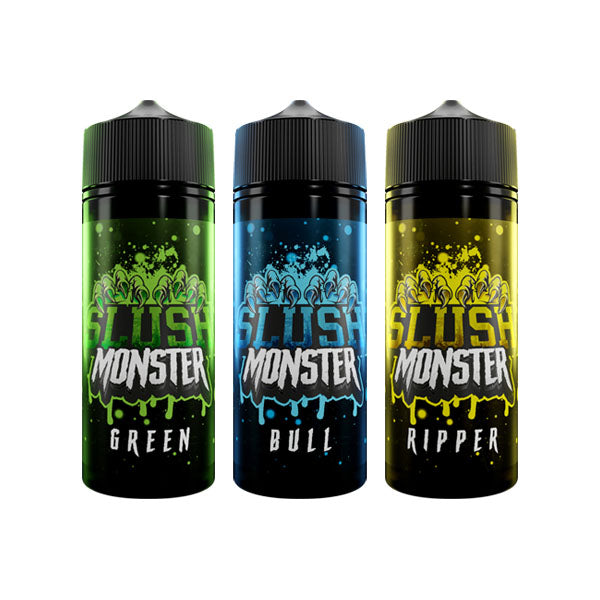 Slush Monster 100ml Shortfill 0mg (80VG-20PG) - Flavour: Green