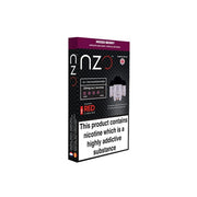 NZO 10mg Salt Cartridges with Red Liquids Nic Salt (50VG-50PG) - Flavour: Multipack - SilverbackCBD