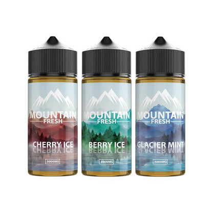 Mountain Fresh 3000mg CBD E-liquid 120ml (50VG-50PG) - Flavour: Glacier Mint - SilverbackCBD