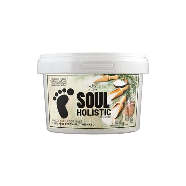 Soul Holistic 100mg CBD Pure Epsom Salt Unscented Foot Salt - 500g - SilverbackCBD
