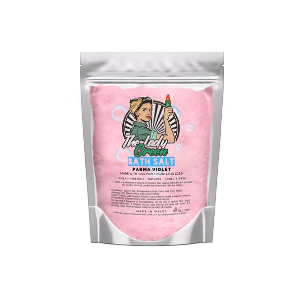 Lady Green 50mg CBD Parma Violet Bath Salts - 500g - SilverbackCBD