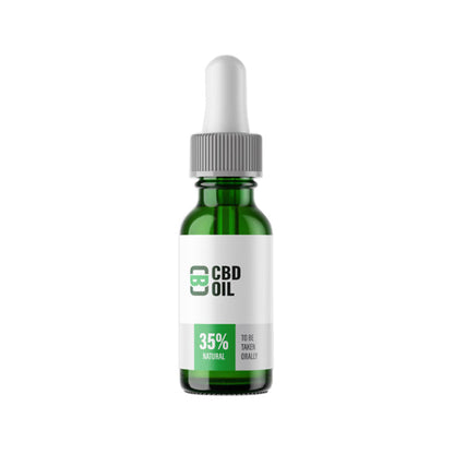 CBD Asylum 35% 3500mg CBD Oil 10ml (BUY 1 GET 2 FREE) - Flavour: Natural - SilverbackCBD