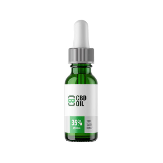 CBD Asylum 35% 3500mg CBD Oil 10ml (BUY 1 GET 2 FREE) - Flavour: Natural - SilverbackCBD