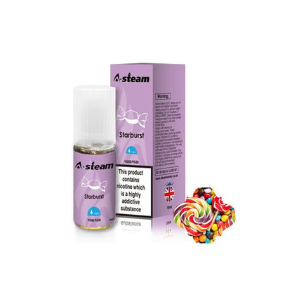 A-Steam Fruit Flavours 6MG 10ML (50VG-50PG) - Flavour: Apple - SilverbackCBD