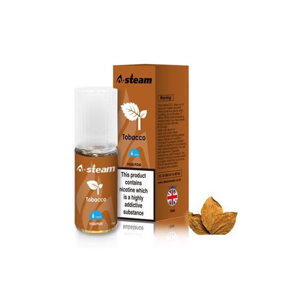 A-Steam Fruit Flavours 6MG 10ML (50VG-50PG) - Flavour: Apple - SilverbackCBD