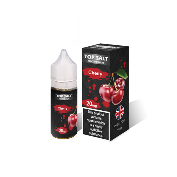 20mg Top Salt Fruit Flavour Nic Salts by A-Steam 10ml (50VG/50PG) - Flavour: Strawberry Razz Cherry