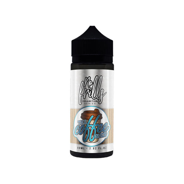 No Frills Collection Coffee Shop 80ml Shortfill 0mg (80VG-20PG) - Flavour: Hazelnut