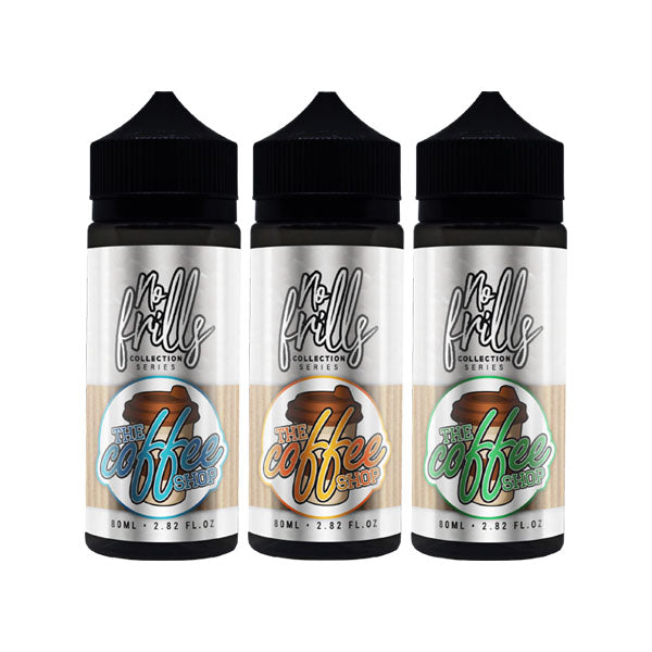 No Frills Collection Coffee Shop 80ml Shortfill 0mg (80VG-20PG) - Flavour: Butterscotch