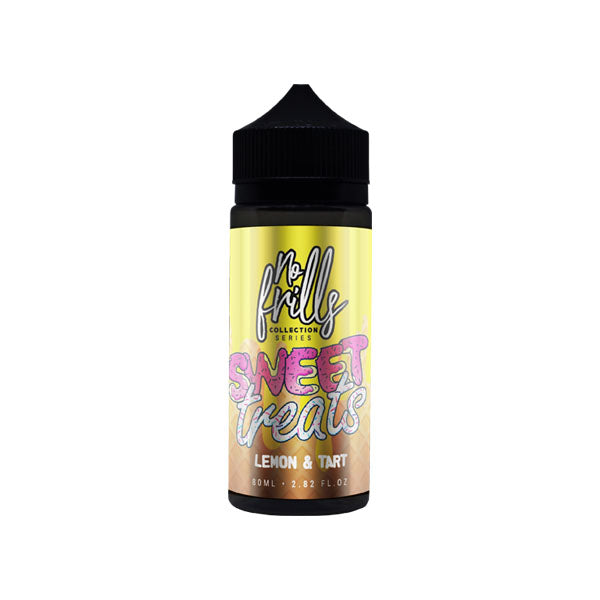 No Frills Collection Sweet Treats 80ml Shortfill 0mg (80VG-20PG) - Flavour: Cookies & Cream