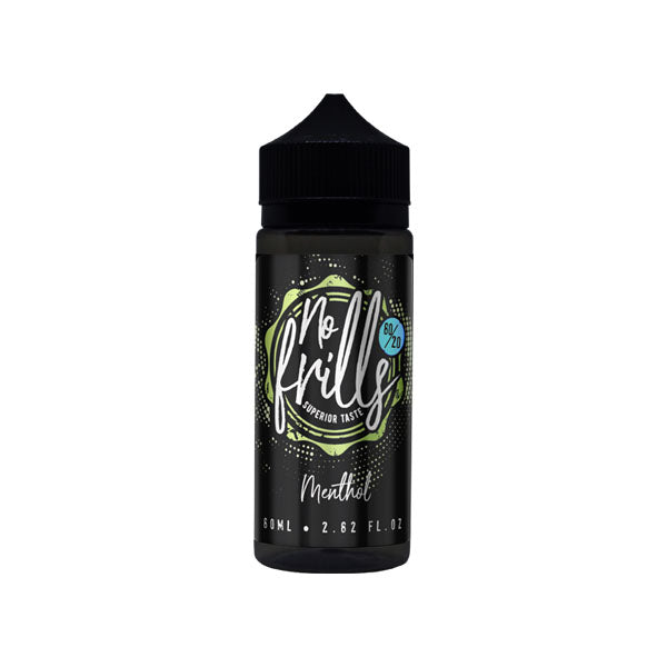 No Frills Originals 80ml Shortfill 0mg (80VG/20PG) - Flavour: Menthol