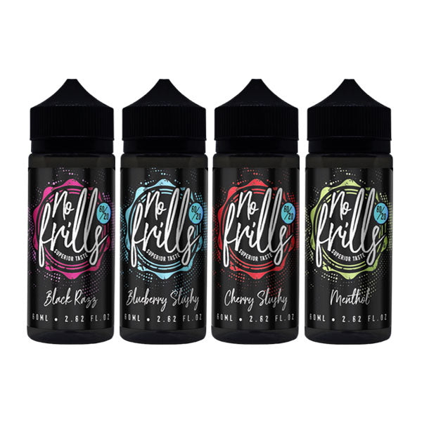 No Frills Originals 80ml Shortfill 0mg (80VG/20PG) - Flavour: Blueberry Slushy