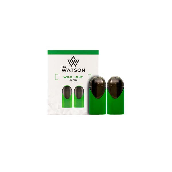 Dr Watson 120mg CBD Vape Kit Pods x 2 - Flavour: Amalfi Lemon - SilverbackCBD