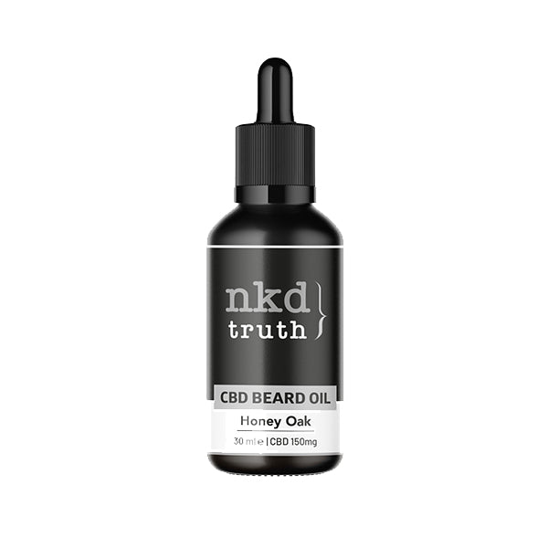 NKD 150mg CBD Infused Speciality Beard Oils 30ml - Flavour: Honey Oak
