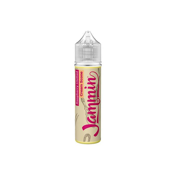 Jammin 0mg 50ml Shortfill E-Liquid (70VG-30PG) - Flavour: Raspberry Jam Clotted Cream Scone - SilverbackCBD