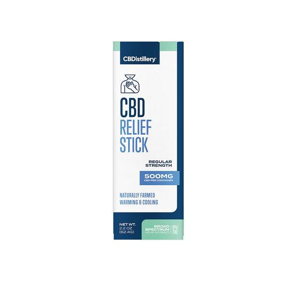 CBDistillery 500mg CBD Broad Spectrum Relief Stick - SilverbackCBD