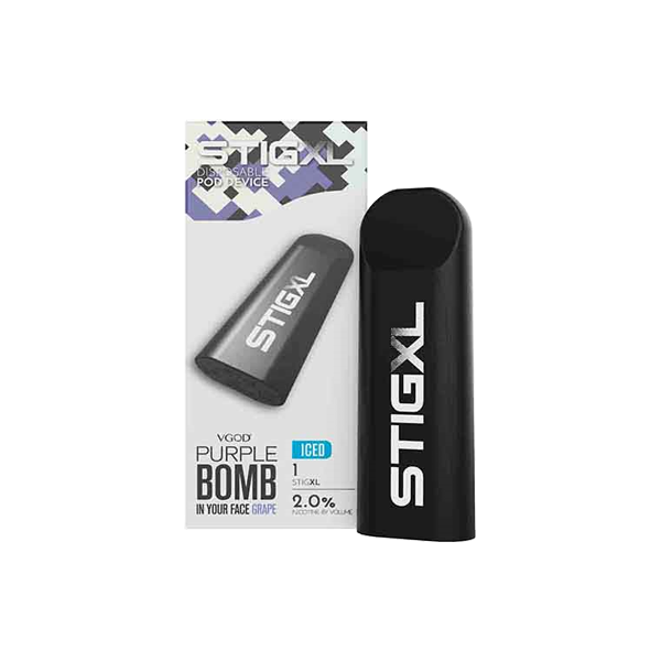 20mg VGOD Stig XL Disposable Vaping Device 700 Puffs - Flavour: Dry Tobacco