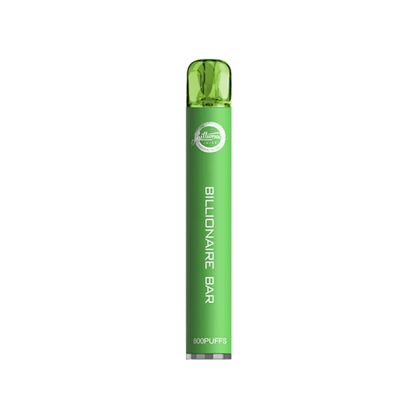 20mg Billionaire Bar 800 Disposable Vape Device 800 Puffs - Flavour: Grape Ice