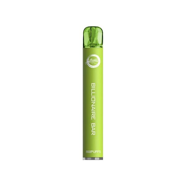 20mg Billionaire Bar 800 Disposable Vape Device 800 Puffs - Flavour: Grape Ice
