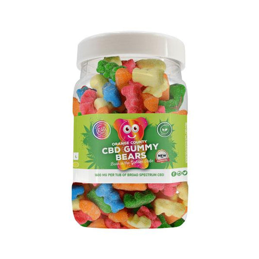Orange County CBD 1600mg Gummies - Large Pack - Variety: Gummy Cubes - SilverbackCBD