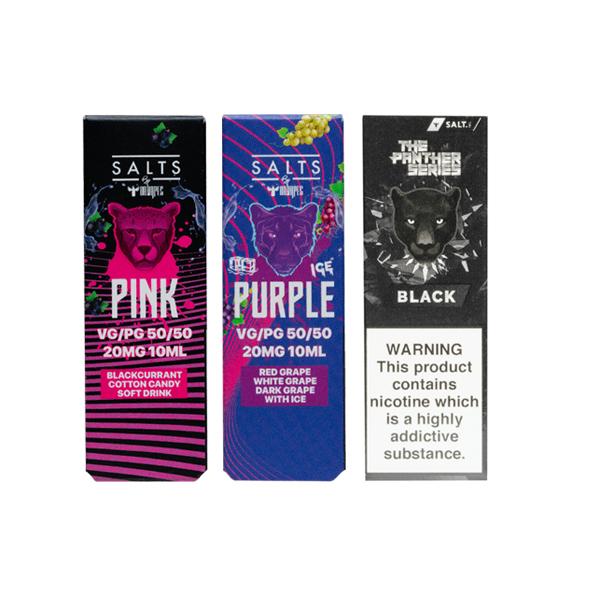 20mg The Panther Series by Dr Vapes 10ml Nic Salt (50VG-50PG) - Flavour: Black - SilverbackCBD