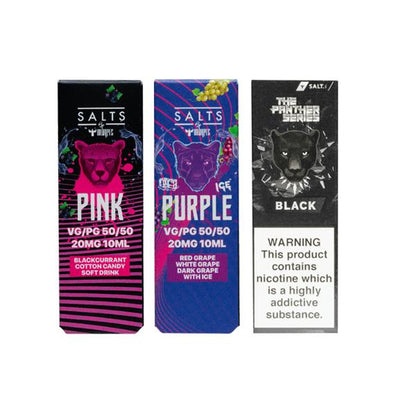 20mg The Panther Series by Dr Vapes 10ml Nic Salt (50VG-50PG) - Flavour: Black - SilverbackCBD