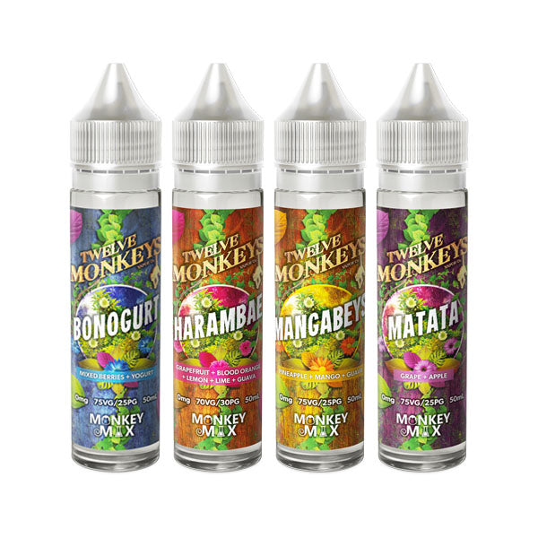 Twelve Monkeys 50ml Shortfill 0mg - Flavour: Bonogurt