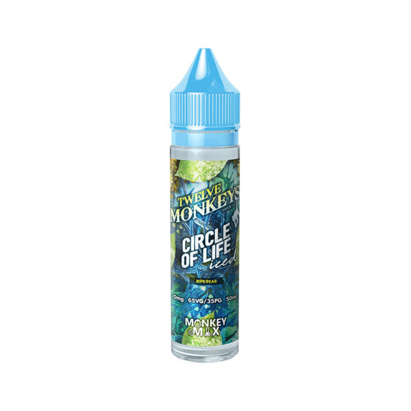 Twelve Monkeys Ice Age 50ml Shortfill 0mg (70VG-30PG) - Flavour: Hakuna Iced