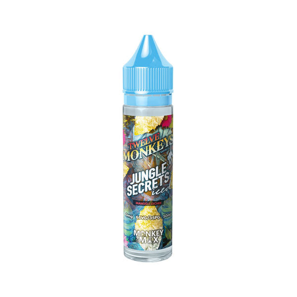 Twelve Monkeys Ice Age 50ml Shortfill 0mg (70VG-30PG) - Flavour: Jungle Secrets Iced