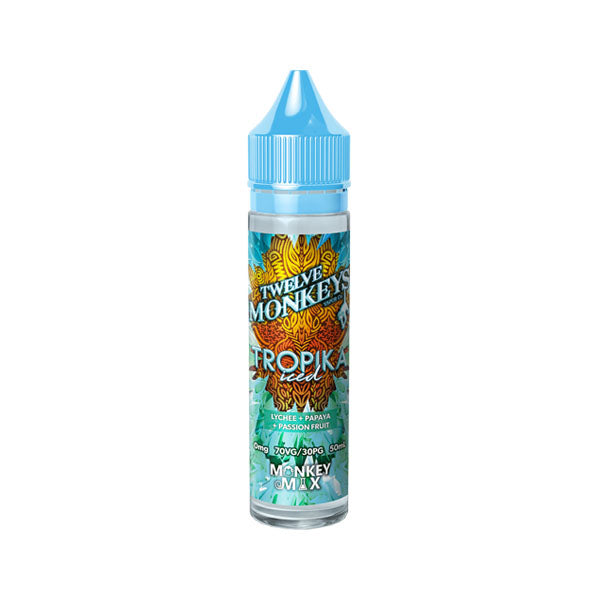 Twelve Monkeys Ice Age 50ml Shortfill 0mg (70VG-30PG) - Flavour: Queen Soko Iced