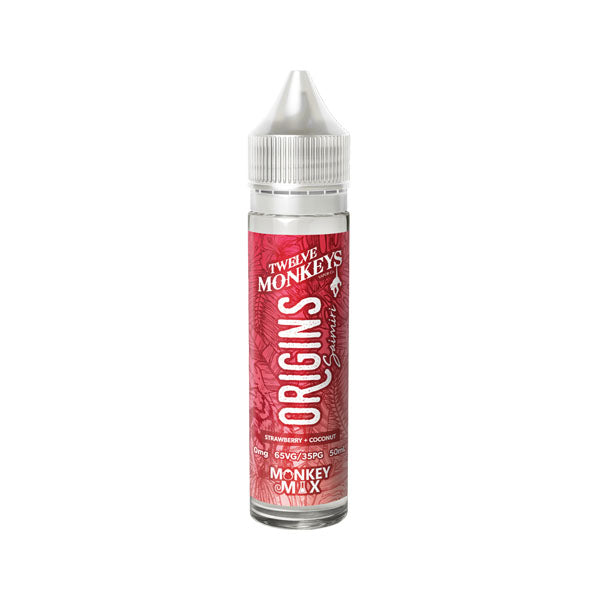 Twelve Monkeys Origins 50ml Shortfill 0mg (65VG-35PG) - Flavour: Papio