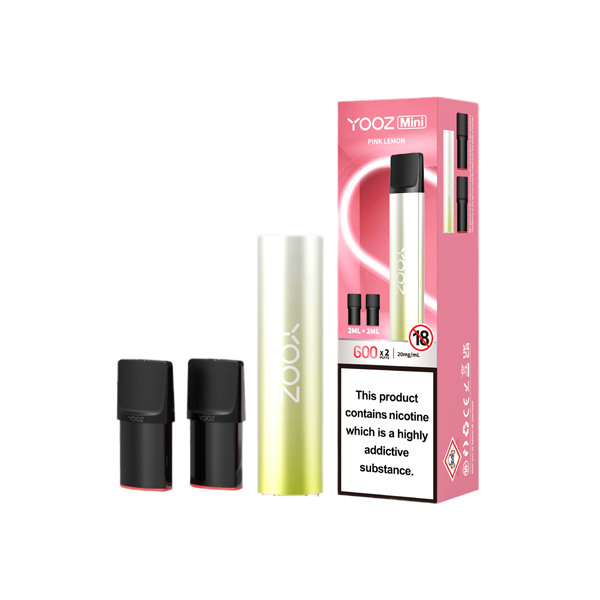 20mg Yooz Mini Rechargeable Device & Vape Pods x2 600 Puffs (BUY 5 GET 1 FREE) - Flavour: Mango Tree