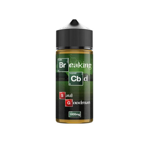Breaking CBD 3000mg CBD E-Liquid 120ml (50VG-50PG) - Flavour: Saul Goodman - SilverbackCBD