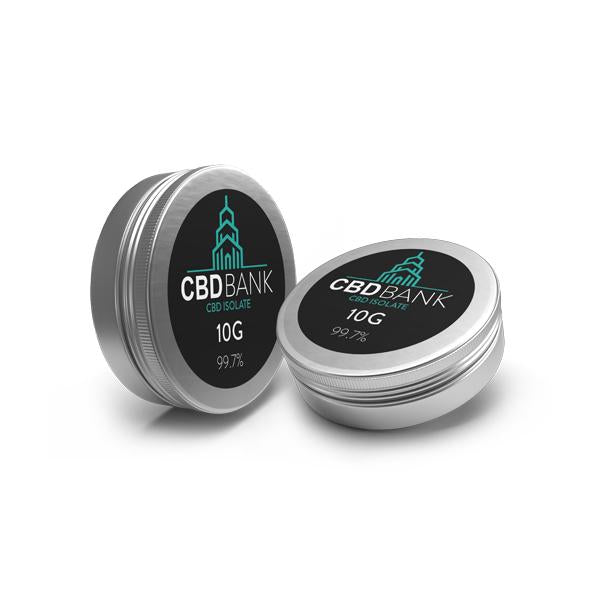 CBD Bank 99.7% CBD Isolate Tub 10g - SilverbackCBD