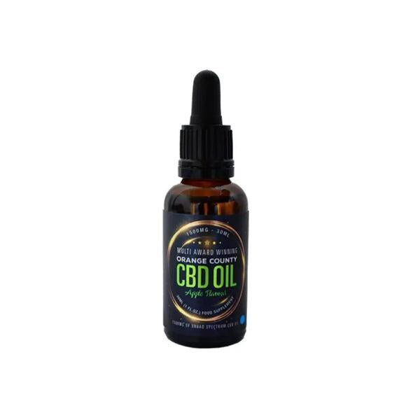 Orange County CBD 500mg Flavoured Tincture Oil 30ml - Flavour: Mint - SilverbackCBD