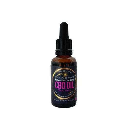 Orange County CBD 1000mg Flavoured Tincture Oil 30ml - Flavour: Mint - SilverbackCBD