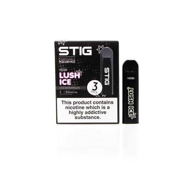 VGOD Stig Disposable Pod Vape Kits 3PCS - Flavour: Purple Bomb Iced