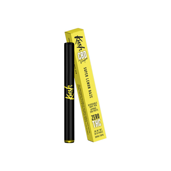 Kush Vape 200mg CBD Disposable Vape Pen (70VG-30PG) - Flavour: Super Silver Haze